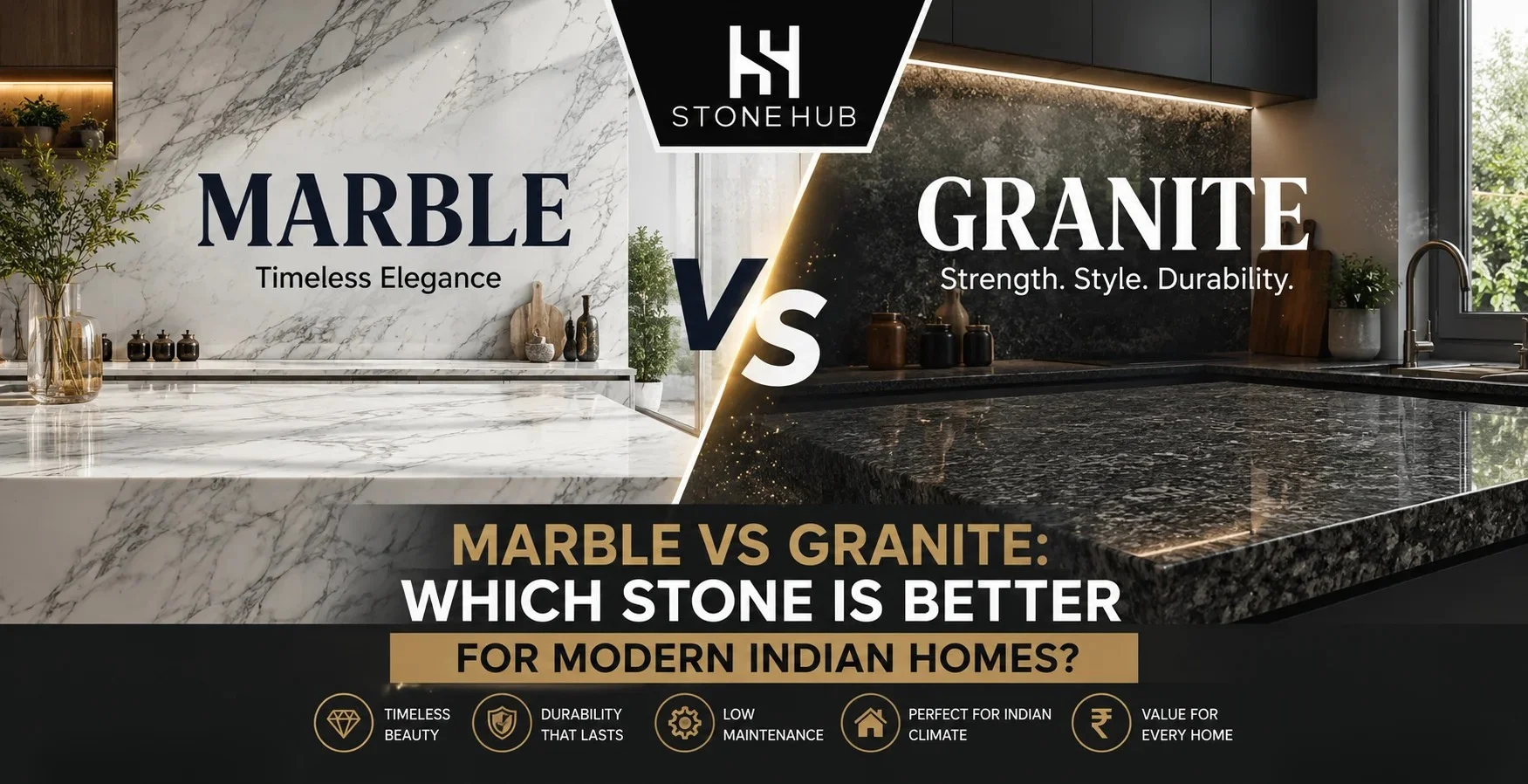 Marble vs Granite: Which Stone Is Better for Modern Indian Homes?