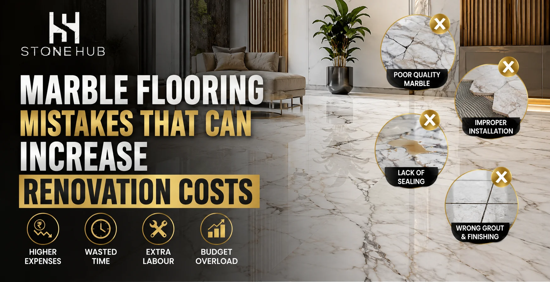 Marble Flooring Mistakes That Can Increase Renovation Costs